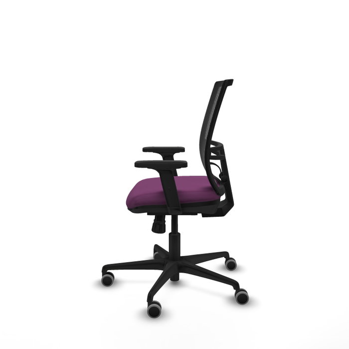 PIQUERAS Y CRESPO Silla de oficina Yunquera Morada y Negra con mecanismo Sincro PIQUERAS Y CRESPO Silla de oficina Yunquera Morada y Negra con mecanismo Sincro
