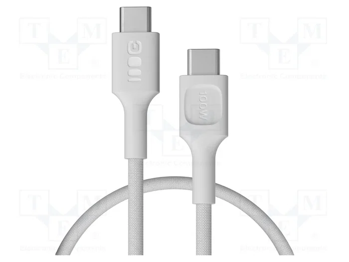 Green Cell Cable USB-C a USB-C PowerStream 100W 0,3 m Blanco Green Cell Cable USB-C a USB-C PowerStream 100W 0,3 m Blanco