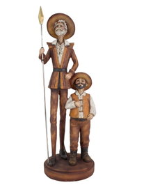 DKD Home Decor Figura de Resina Quijote Marrón