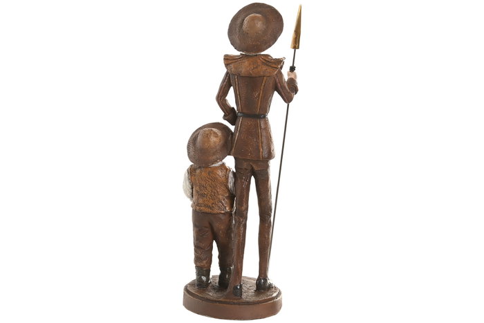 DKD Home Decor Figura de Resina Quijote Marrón