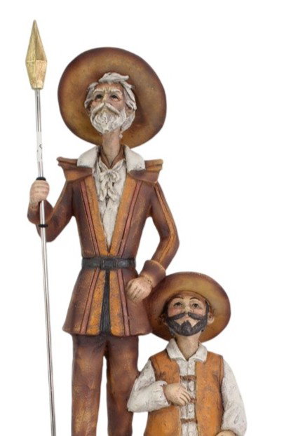 DKD Home Decor Figura de Resina Quijote Marrón