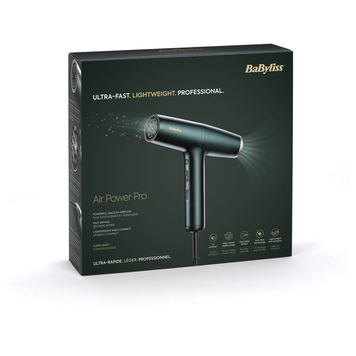 Babyliss Air Power Pro D6555DE Verde y Oro Babyliss Air Power Pro D6555DE Verde y Oro