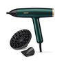 Babyliss Secador de Pelo Profesional Air Power Pro 1600W, Tecnología Iónica, 3 Velocidades, 4 Temperaturas, 70 dB, Incluye 2 Boquillas y Difusor, 200 km/h