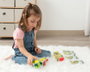 KioKids Puzzle Magnético de Actividades con 6 Cubos y Tarjetas para Crear Animales