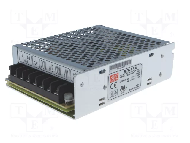 MEAN WELL RD-65A Fuente de alimentación de 66W con 2 salidas MEAN WELL RD-65A Fuente de alimentación de 66W con 2 salidas