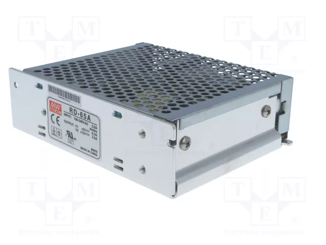 MEAN WELL RD-65A Fuente de alimentación de 66W con 2 salidas MEAN WELL RD-65A Fuente de alimentación de 66W con 2 salidas