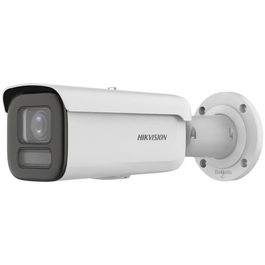 Hikvision Cámara IP Bullet 8MP 4K Smart Hybrid Light ColorVu 2.8-12mm WDR IK10 IP67 PoE Audio Alarma 60m