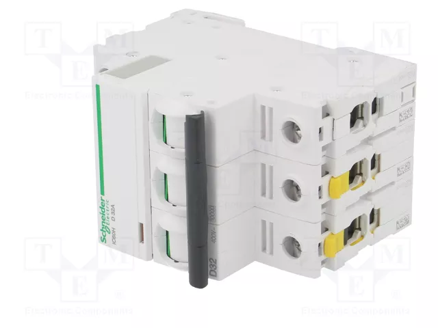 SCHNEIDER ELECTRIC Interruptor magnetotérmico iC60H 32A 3P Caract D SCHNEIDER ELECTRIC Interruptor magnetotérmico iC60H 32A 3P Caract D
