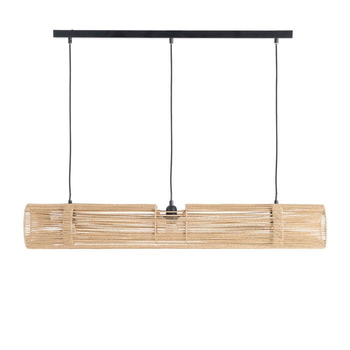 Lámpara Techo Crema Cuerda de Papel 100,50 X 13,50 cm Lámpara Techo Crema Cuerda de Papel 100,50 X 13,50 cm