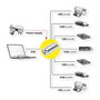 ROLINE Hub USB 3.2 Gen 1 para portátil, 7 puertos, 14.02.5057