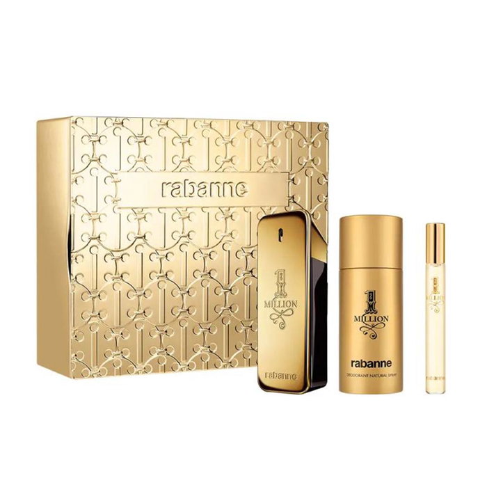 Rabanne 1 Million Estuche de Regalo para Hombre (100 ml + 150 ml + 10 ml) Rabanne 1 Million Estuche de Regalo para Hombre (100 ml + 150 ml + 10 ml)