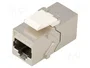 GOOBAY Conector Keystone RJ45 Cat 6a de ambos lados