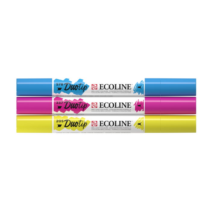 Ecoline Ecoline Duotip estuche Primario de 3 colores