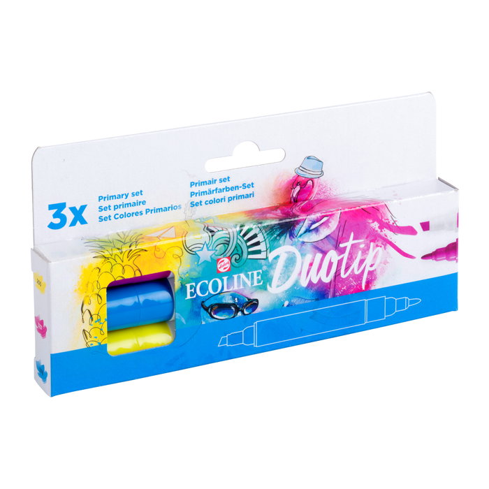 Ecoline Ecoline Duotip estuche Primario de 3 colores