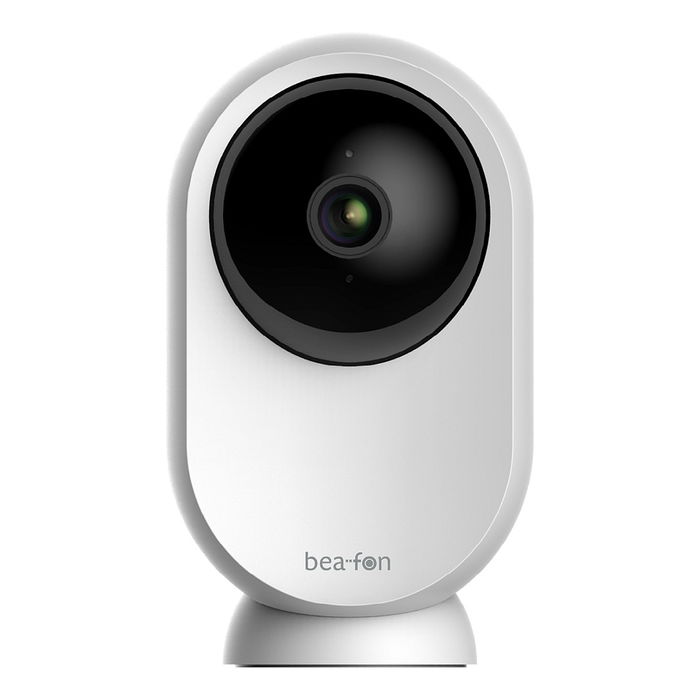 Bea-fon Tracer 2T Cámara IP Seguridad Interior con Auto-seguimiento, Visión Nocturna, Alexa y Google Assistant, Resolución 3 MP, WiFi, Escritorio, Negro y Blanco