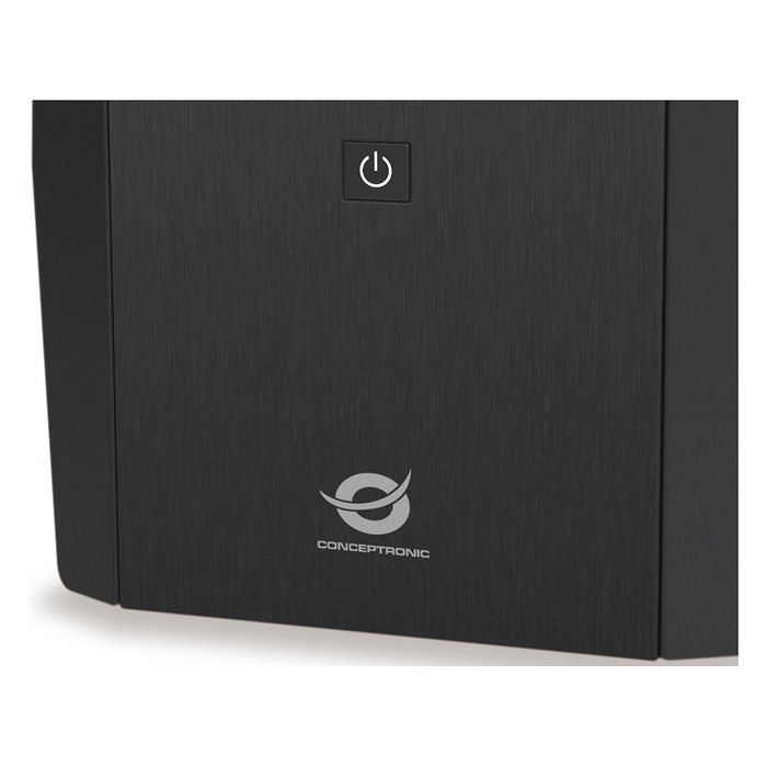 Conceptronic ZEUS03G SAI UPS Interactiva 1200VA 720W 4 Tomas UK AVR USB RJ45 con Batería Plomo-ácido LCD Negro