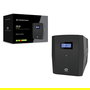 Conceptronic ZEUS03G SAI UPS Interactiva 1200VA 720W 4 Tomas UK AVR USB RJ45 con Batería Plomo-ácido LCD Negro