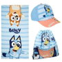 Cerdá Saquito con toalla y gorra infantil Bluey en azul