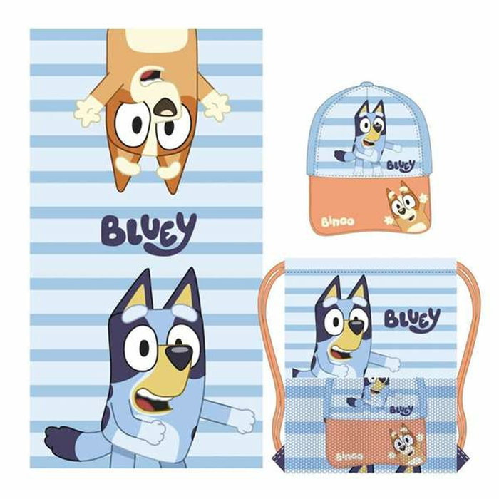 Cerdá Saquito con toalla y gorra infantil Bluey en azul Cerdá Saquito con toalla y gorra infantil Bluey en azul