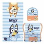 Cerdá Saquito con toalla y gorra infantil Bluey en azul