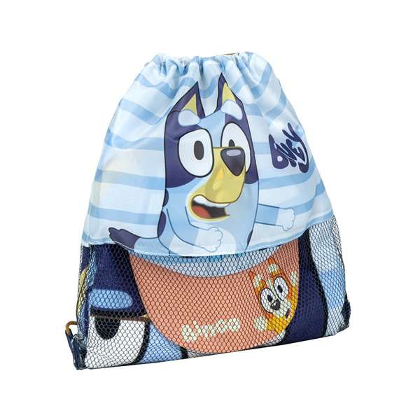Cerdá Saquito con Toalla y Gorra Infantil Bluey para Niños de 2 a 8 Años