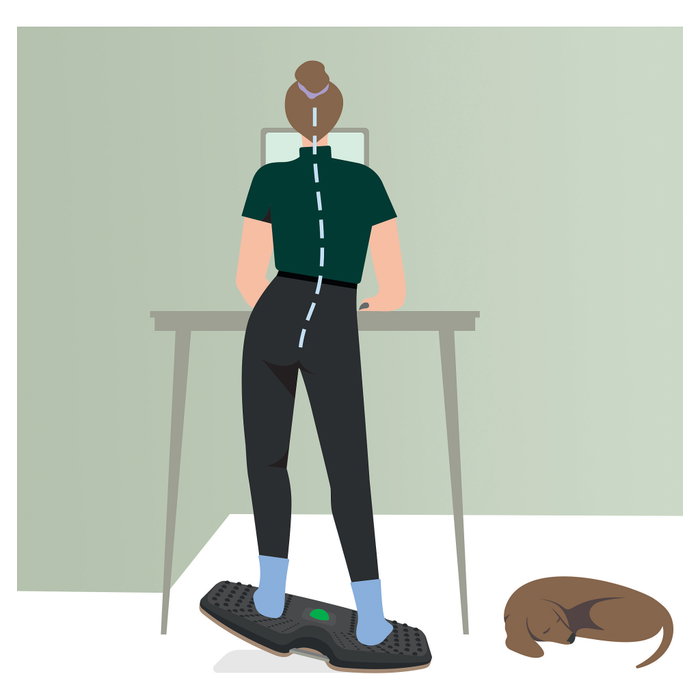 Leitz Balance Board Ergo Gris Oscuro