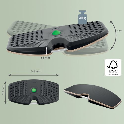 Leitz Balance Board Ergo Gris Oscuro
