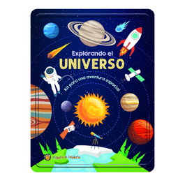 GATO DE HOJALATA, Explorando el Universo (Lata+Stickers brillan oscuridad)