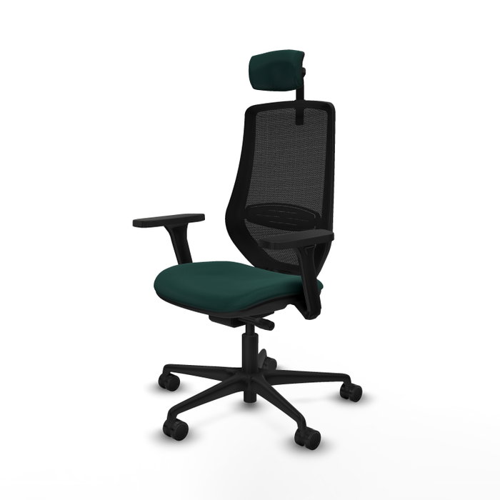 PIQUERAS Y CRESPO Silla de oficina Mardos con mecanismo Sincro/Traslack, Verde botella y Negro PIQUERAS Y CRESPO Silla de oficina Mardos con mecanismo Sincro/Traslack, Verde botella y Negro