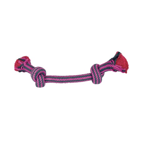 Nayeco Ristra Cuerda Dental Bicolor Rosa 15 cm (Set de 6) Juguete para Perros Higiene Dental