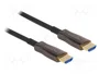 DeLOCK Cable HDMI Óptico Activo con Blindaje Metálico 8K 30 m