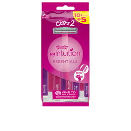 Wilkinson Sword Intuition Extra 2 Maquinillas Desechables con Barra Hidratante, 15 Unidades