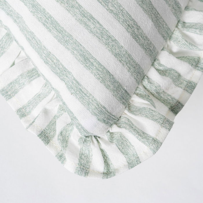 Cojín Rayas Gris Algodón 43 X 43 cm (Set de 2)