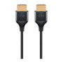 Goobay Slim High-Speed HDMI con Ethernet, 4K @ 60Hz, 2 metros, negro