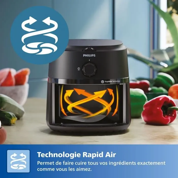 Philips Freidora sin Aceite AirFryer NA120/00 - 4.2 L - 12 Programas de Cocción - 1500 W