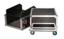 Gator Rack de transporte de madera para consola de audio 14U + 6U - Negro