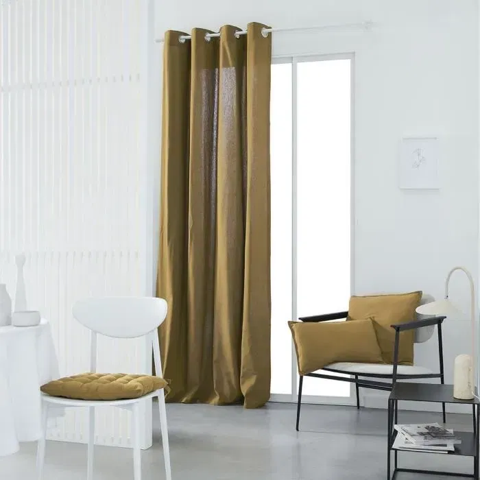 Today Cortina con ojales TOD1694780766126 - 140x240cm - 100% Algodón - Bronce