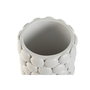 DKD Home Decor Jarrón de Gres Blanco con Conchas