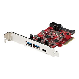 Startech Tarjeta PCIe de 5 Puertos USB 3.1 Gen2 10Gbps con Puerto USB-C y 2 Puertos USB-A