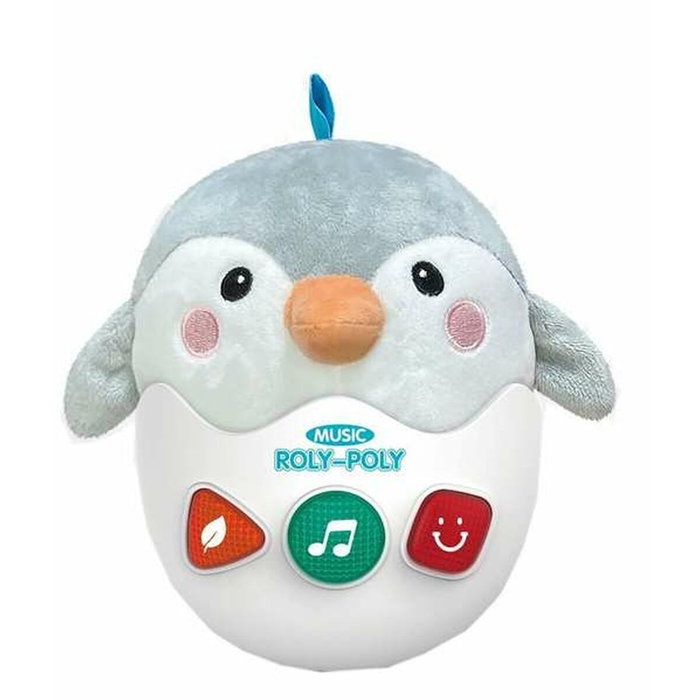 Creaciones Llopis Pingüino Huevo Musical con Luz y Sonido 22 cm
