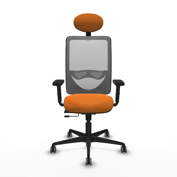 PIQUERAS Y CRESPO Silla de oficina Zulema Naranja y Gris PIQUERAS Y CRESPO Silla de oficina Zulema Naranja y Gris