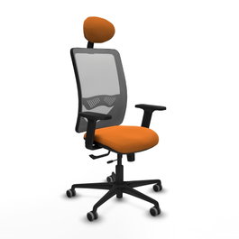 PIQUERAS Y CRESPO Silla de oficina Zulema Naranja y Gris