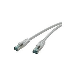 RED Cat.6a S/FTP Patch Cable, 0.25 m, AWG 27/7, RJ45 Macho, Blindaje S-STP, 10 Gb/s, 500 MHz, Blanco