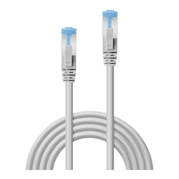 LINDY 47635 Cable de Red Cat.6A S/FTP TPE 5m Gris RJ45 500MHz Cobre 28AWG
