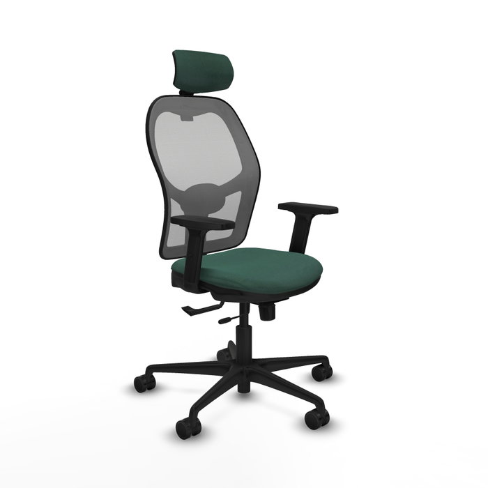 PIQUERAS Y CRESPO Silla de oficina Jorquera Verde botella y Gris PIQUERAS Y CRESPO Silla de oficina Jorquera Verde botella y Gris