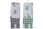 DKD Home Decor Set de 3 Paños de Cocina de Algodón con Diseños Marinos