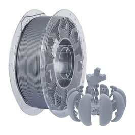 Creality CR-PLA Filamento 3D PLA Gris 1 kg, 1.75 mm, 120 mm/s, Resistencia a la Tracción 51 MPa, Compatible FDM, Rollo
