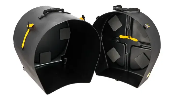 HARDCASE Estuche Bombo 16" (Con Ruedas) Profesional para Batería