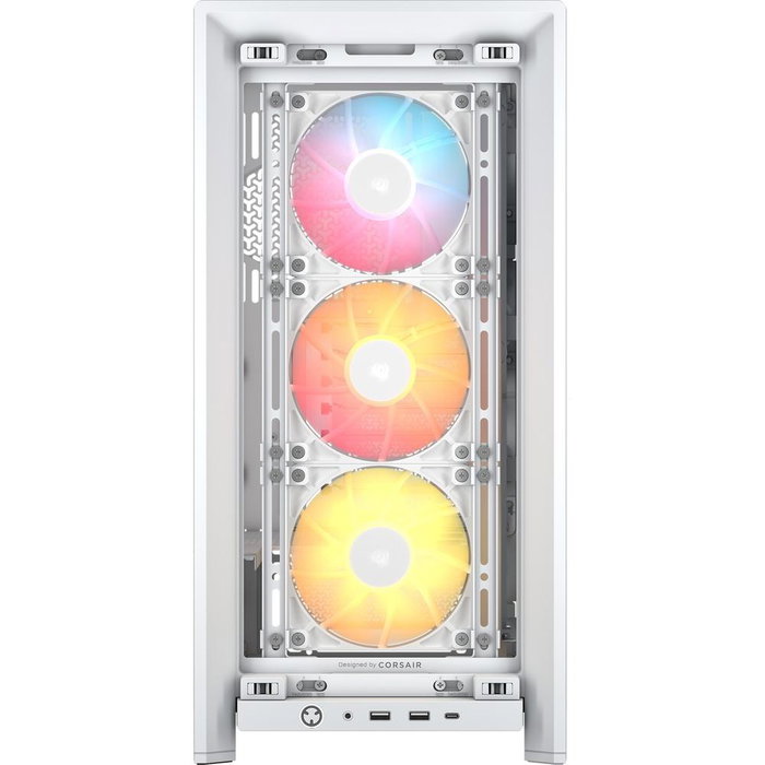 CAJA SEMITORRE ATX FRAME 4000D RS ARGB WHITE CORSAIR