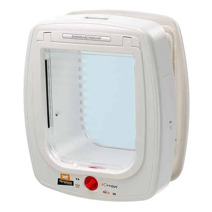 Ferplast Swing Microchip Large Blanco Puerta Electrónica para Perros y Gatos con Lector de Microchip y Cierre de 4 Vías Ferplast Swing Microchip Large Blanco Puerta Electrónica para Perros y Gatos con Lector de Microchip y Cierre de 4 Vías